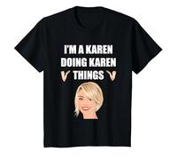 I'm A Karen Doing Karen Things Name Funny T-Shirt, Youth, Black, Small