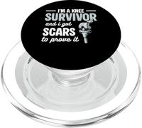 Im A Knee Survivor And I Got Scars Knee Replacement PopSockets PopGrip for MagSafe