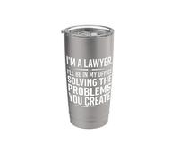 I'm A Lawyer Solving The Problems You Create Gavel Artwork Stainless Steel Insulated Tumbler