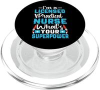 I'm A Licensed Practical Nurse Whats Your Superpower? PopSockets PopGrip for MagSafe