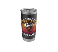I'm A Line Dance Girl Let's Dance Cowboy Boots Line Dancing Stainless Steel Insulated Tumbler