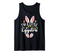I'm A Little Eggstra Easter Egg Hunt Kids Toddler Easter Day Tank Top
