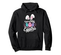 I'm A Little Eggstra Funny Easter Bunny Eggs Pun Pullover Hoodie