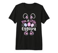 Im A Little Eggstra Funny Easter Egg Hunting Boys Girls Kids Premium T-Shirt