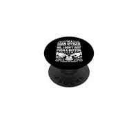 I'm A Loan Officer No I Don't Just Push A Button Graphic Art PopSockets Adhesive PopGrip