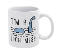 I'm A Loch-Mess Nessie Funny Ceramic Coffee Mug - Lake Monster Humor