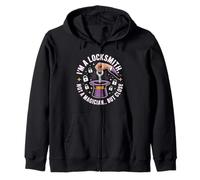 I'm a Locksmith Not a Magician But Close Zip Hoodie
