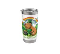 I'm A Lucky Capy St. Patrick's Day Capybara Leprechaun Hat Stainless Steel Insulated Tumbler