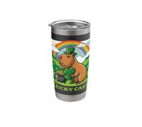 I'm A Lucky Capy St. Patrick's Day Capybara Leprechaun Hat Stainless Steel Insulated Tumbler