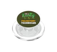 Im A Lucky Phlebotomy Technician St Patricks Day PopSockets PopGrip for MagSafe