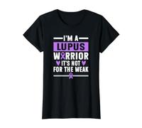 I'm A Lupus Warrior It's Not for The Weak Lupus Awareness Value Graphic T-Shirt, Women, Black, S