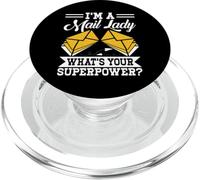 I'm A Mail Lady What's Your Superpower? PopSockets PopGrip for MagSafe