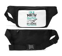 I'm A Math Teacher of Course I Have Problems Unisex Waist Bag Black