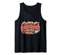 I'm A Meat Eater Deal with It Funny Carnivore Diet Fan Joke Tank Top