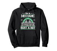 I'm a Mechanic The Person Your Girl Calls Funny Pit Crew Car Pullover Hoodie