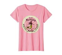 Im A Mermazing Human - Whimsical Mermaid T-Shirt, Women, Pink, L