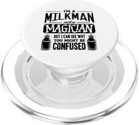 Im A Milkman Not A Magician Dairy Farmer PopSockets PopGrip for MagSafe