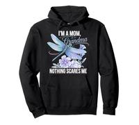 I'm A Mom Grandma Nothing Scares Me Pullover Hoodie