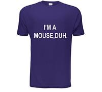 I'm A Mouse, Duh. T-Shirt Hipster Mens T-Shirt Medium Purple