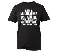 I'm A Multitasker I Can Listen Ignore T-Shirt, Funny Meme Shirt, Forget All At The Same Time Tee, Gift for Lovers(Black, XL)