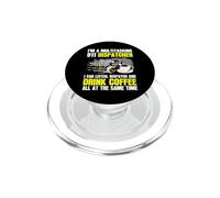I'm A Multitasking 911 Dispatcher Funny Coffee Lover PopSockets PopGrip for MagSafe