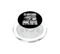 I'm A Multitasking 911 Dispatcher Funny Coffee Lover PopSockets PopGrip for MagSafe