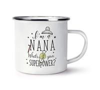 I'm A Nana What's Your Superpower Retro Enamel Mug Cup