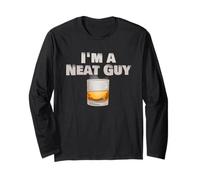 I'm A Neat Guy Funny Whiskey Pun for Bourbon Drinkers Long Sleeve T-Shirt