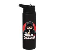 I'm A Ninja in Disguise Secretive Stealth Expression Stainless Steel Insulated Water Bottle