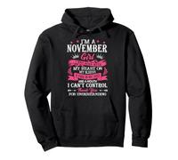 I'm A November Girl I Was Born With My Heart Pullover Hoodie