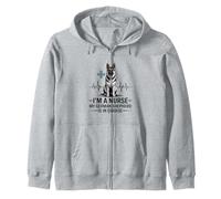 I'm A Nurse My German Shepherd Is In Charge Zip Hoodie