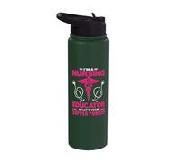 I'm A Nursing Educator What's Your Super Power Funny Nurse Stainless Steel Insulated Water Bottle
