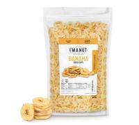 I'm A Nut Premium Dehydrated Banana Chips 454G | Non-GMO, Batch Tested, Gluten Free and Peanut Free | Ethically Produced for Guilt-Free Snack | Fresh, Crispy & Sweetened