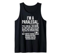 I'm a Paralegal Yes I Do All The Work Law Typography Design Tank Top