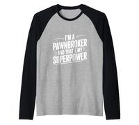 I'm a Pawnbroker and That's My Superpower Raglan Baseball Tee