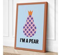 I'm A Pear Minimalist Canvas Wall Art Print 30x20 Inch