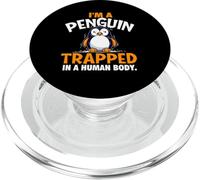 I'm A Penguin Trapped In A Human Body - Penguin Lover PopSockets PopGrip for MagSafe