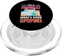 I'm A Pharmacist Superpower Pharmacy Technician PopSockets PopGrip for MagSafe