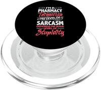 I'm A Pharmacy Technician My Level Of Sarcasm Funny PopSockets PopGrip for MagSafe