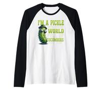 I'm A Pickle in A World Full of Cucumbers Vegan Vegetarian Raglan Baseball Tee