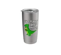 I'm A Plant Based Dinosaur Avocado Rex T-Rex Funny Vegan Stainless Steel Insulated Tumbler