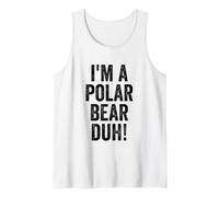 I'm A Polar Bear Duh Halloween Party Costume Tank Top