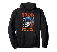 I'm A Police Halloween Horror Skull Costume Party Proud Job Pullover Hoodie
