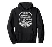 I'm a Police Officer Badge Design - Explaining Things Slowly Pullover Hoodie