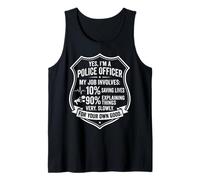 I'm a Police Officer Badge Design - Explaining Things Slowly Tank Top