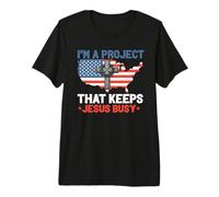I'm a Project that Keeps Jesus Busy Christian New Believer Premium T-Shirt