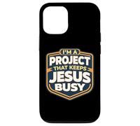 I'm A Project That Keeps Jesus Busy Funny Christian Christ Case for iPhone 12/12 Pro