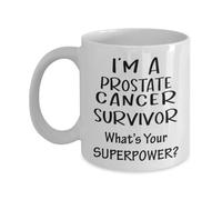 Im A Prostate Cancer Survivor Awareness Gifts Ceramic Drinkware Durable Tea Mugs Novelty Coffee Mug for Everyday Use Cocoa Latte 330Ml
