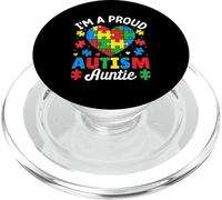 I'm A Proud Autism Auntie PopSockets PopGrip for MagSafe
