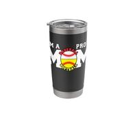 I'm A Proud Mom Funny Baseball Softball Mom Stainless Steel Insulated Tumbler